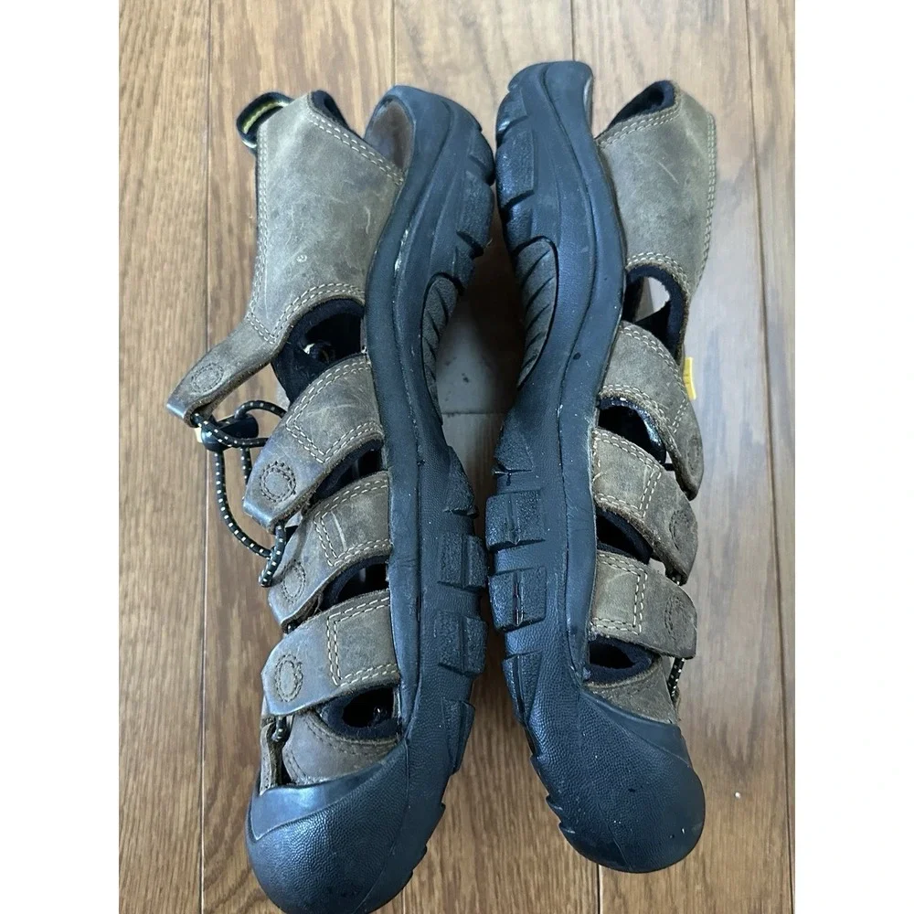 KEEN Sandals Brown Newport Fisherman Leather Hiking Outdoor 1001870 Men's 10